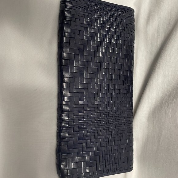 Cole Haan Clutch Womens Blue Leather New with Small Damage - Picture 2 of 6